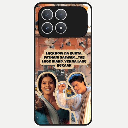  Desi Retro Vibes Glass Case For Poco F8 Pro back cover – full design glossy printed glass finish