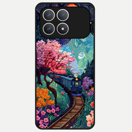  Digital Art Glass Case For Poco F8 Pro back cover – full design glossy printed glass finish