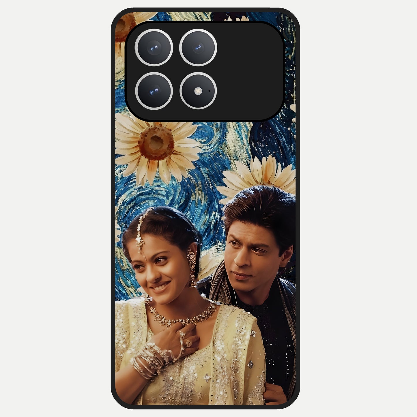  Eternal Love Story Glass Case For Poco F8 Pro back cover – full design glossy printed glass finish