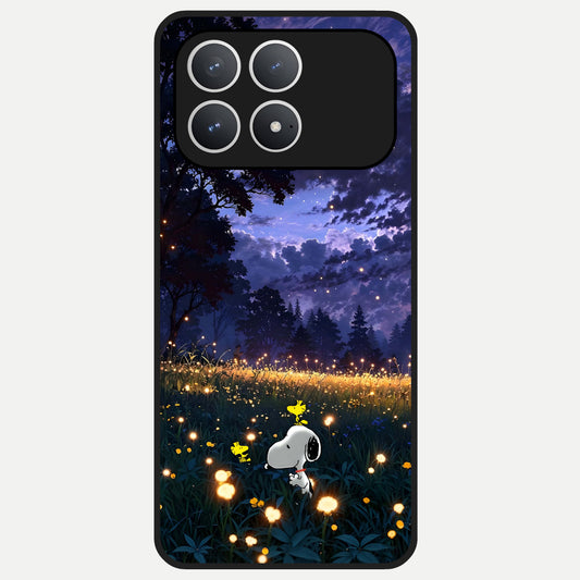  Firefly Meadow Magic Glass Case For Poco F8 Pro back cover – full design glossy printed glass finish