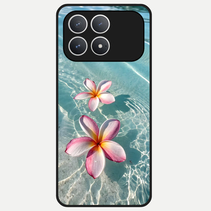  Floating Bloom Bliss Glass Case For Poco F8 Pro back cover – full design glossy printed glass finish