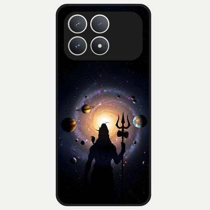  Galactic Shiva Vision Glass Case For Poco F8 Pro back cover – full design glossy printed glass finish
