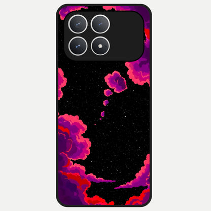 Galaxy Dream Frame Glass Case For Poco F8 Pro back cover – full design glossy printed glass finish