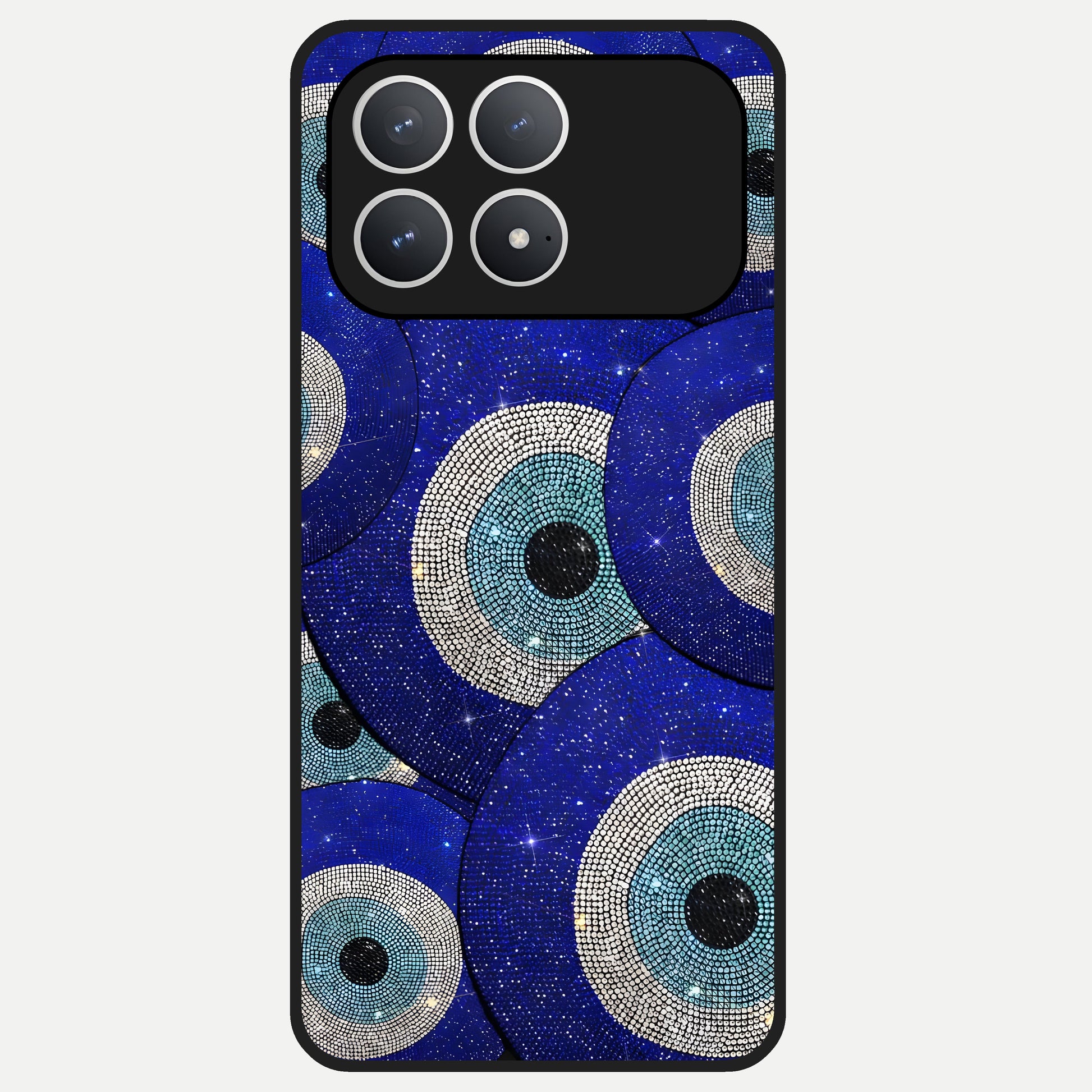  Galaxy Eye Flow Glass Case For Poco F8 Pro back cover – full design glossy printed glass finish