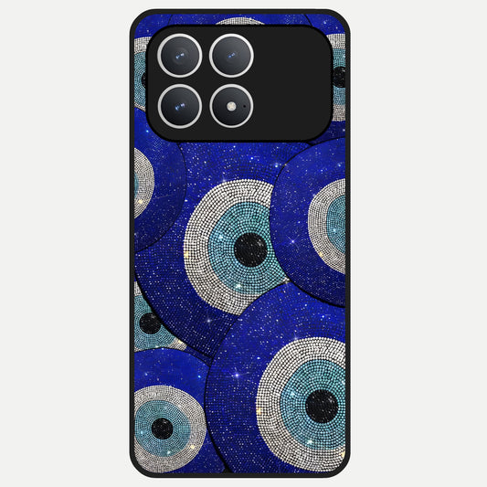  Galaxy Eye Flow Glass Case For Poco F8 Pro back cover – full design glossy printed glass finish