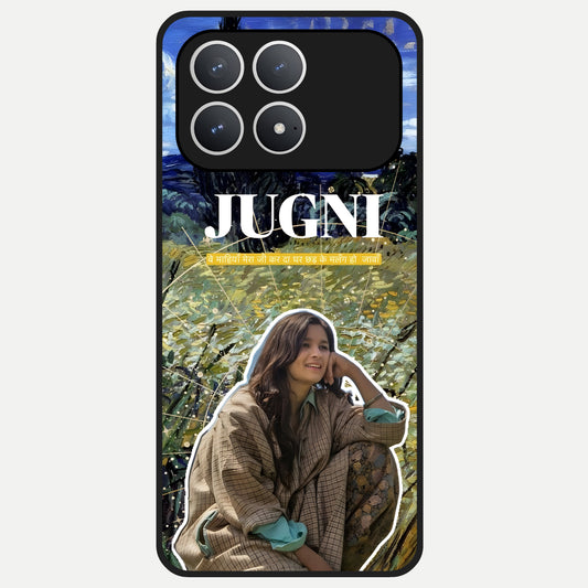  Jugni Soul Vibes Glass Case For Poco F8 Pro back cover – full design glossy printed glass finish
