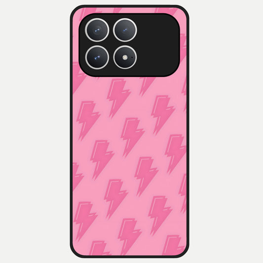  Pink Moo Magic Glass Case For Poco F8 Pro back cover – full design glossy printed glass finish