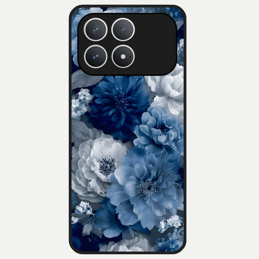  Royal Bloom Garden Glass Case For Poco F8 Pro back cover – full design glossy printed glass finish