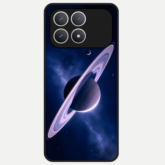  Saturn Ring Mystique Glass Case For Poco F8 Pro back cover – full design glossy printed glass finish