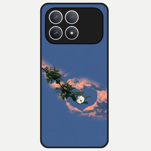  Sky Under Tree Glass Case For Poco F8 Pro back cover – full design glossy printed glass finish