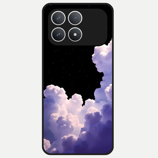  Starlit Night Whispers Glass Case For Poco F8 Pro back cover – full design glossy printed glass finish