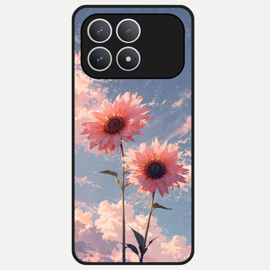  Sun Moon Balance Glass Case For Poco F8 Pro back cover – full design glossy printed glass finish