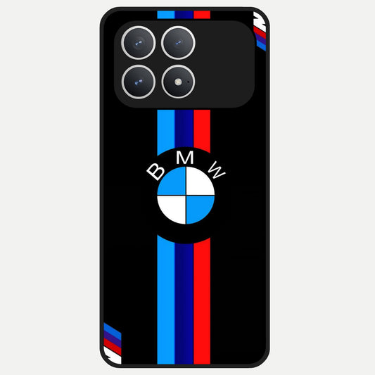  Turbo BMW Beast Glass Case For Poco F8 Pro back cover – full design glossy printed glass finish