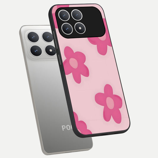  Candy Bloom Dreams phone case For Poco F8 Pro showing premium glass back cover with detailed artwork
