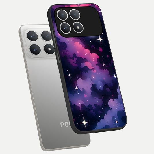  Celestial Moon Magic phone case For Poco F8 Pro showing premium glass back cover with detailed artwork