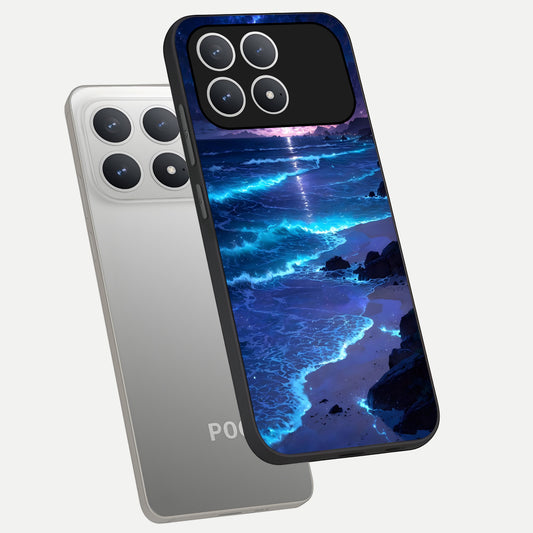  Classic Damn Look phone case For Poco F8 Pro showing premium glass back cover with detailed artwork