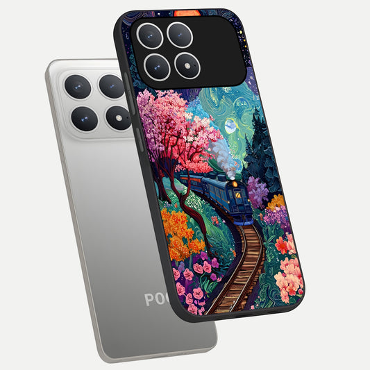  Digital Art phone case For Poco F8 Pro showing premium glass back cover with detailed artwork