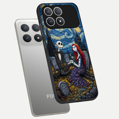  Eternal Night Love phone case For Poco F8 Pro showing premium glass back cover with detailed artwork