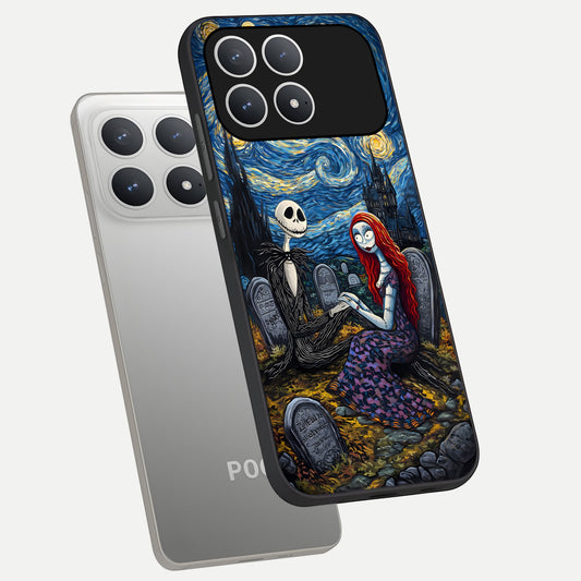  Eternal Night Love phone case For Poco F8 Pro showing premium glass back cover with detailed artwork