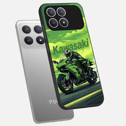  Greenery Sky phone case For Poco F8 Pro showing premium glass back cover with detailed artwork