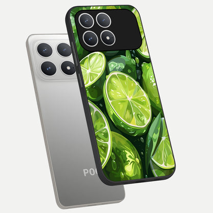  Green Kawasaki phone case For Poco F8 Pro showing premium glass back cover with detailed artwork