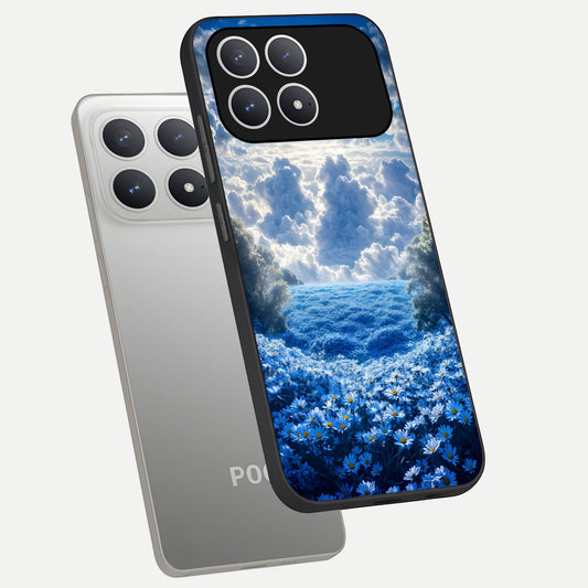  Heavenly Daisy Horizon phone case For Poco F8 Pro showing premium glass back cover with detailed artwork