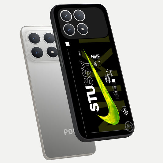  Neon Street Edition phone case For Poco F8 Pro showing premium glass back cover with detailed artwork