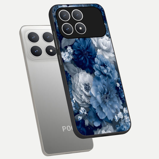  Royal Bloom Garden phone case For Poco F8 Pro showing premium glass back cover with detailed artwork