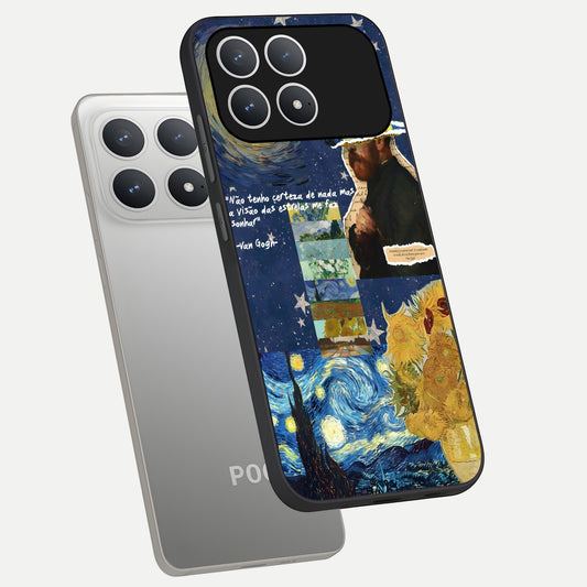  Starry Dream Vision phone case For Poco F8 Pro showing premium glass back cover with detailed artwork