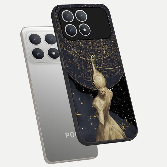  Taylor Swift Girl phone case For Poco F8 Pro showing premium glass back cover with detailed artwork