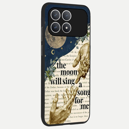  Aesthetic Divine back cover For Poco F8 Pro slim fit glass case with vibrant aesthetic design