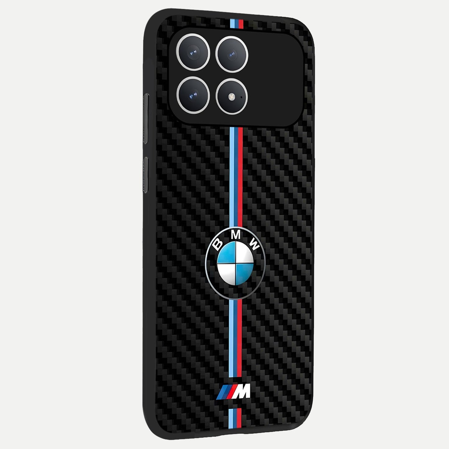  BMW Pattern back cover For Poco F8 Pro slim fit glass case with vibrant aesthetic design