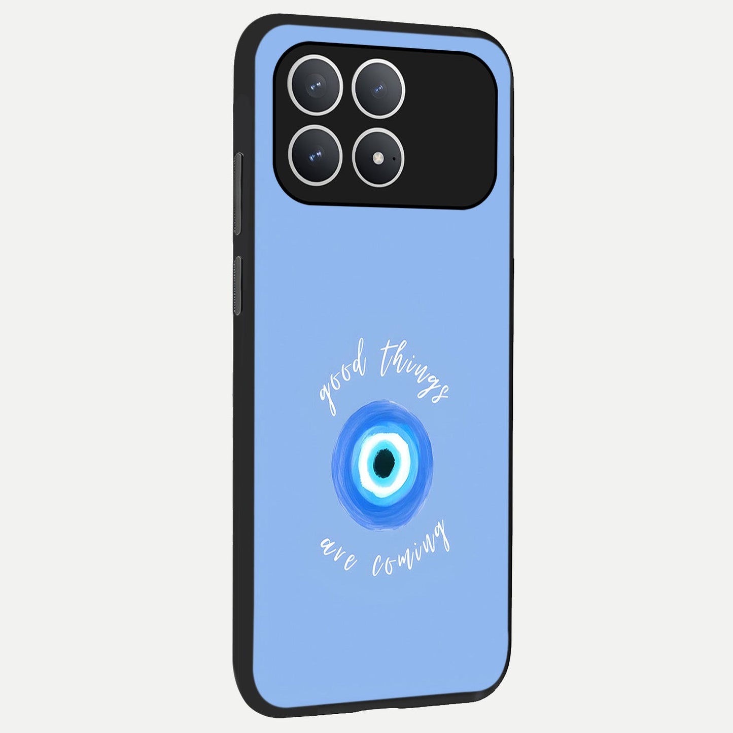  Bright Future Ahead back cover For Poco F8 Pro slim fit glass case with vibrant aesthetic design