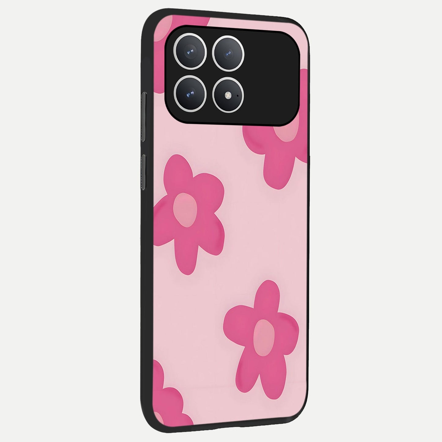  Candy Bloom Dreams back cover For Poco F8 Pro slim fit glass case with vibrant aesthetic design