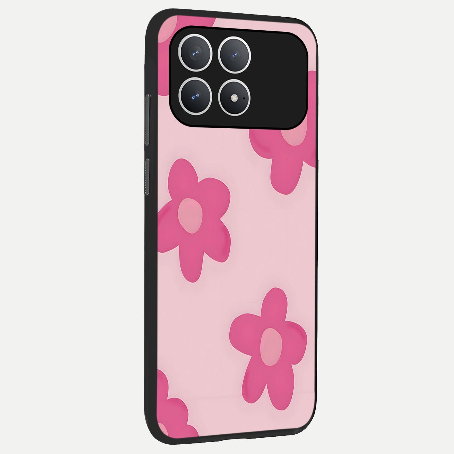  Candy Bloom Dreams back cover For Poco F8 Pro slim fit glass case with vibrant aesthetic design