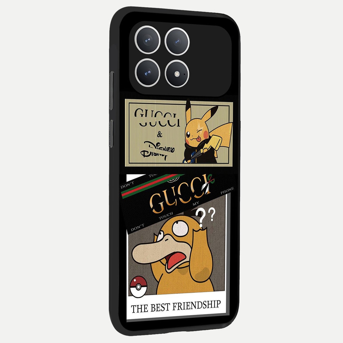  Cartoon Brand Play Mashup back cover For Poco F8 Pro slim fit glass case with vibrant aesthetic design