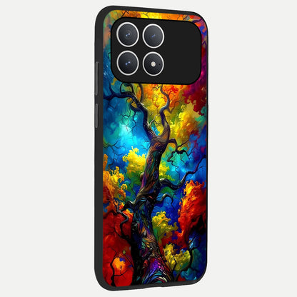  Colorful Soda Bottles back cover For Poco F8 Pro slim fit glass case with vibrant aesthetic design