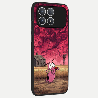  Courage Under Sky back cover For Poco F8 Pro slim fit glass case with vibrant aesthetic design