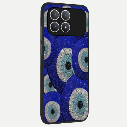  Galaxy Eye Flow back cover For Poco F8 Pro slim fit glass case with vibrant aesthetic design