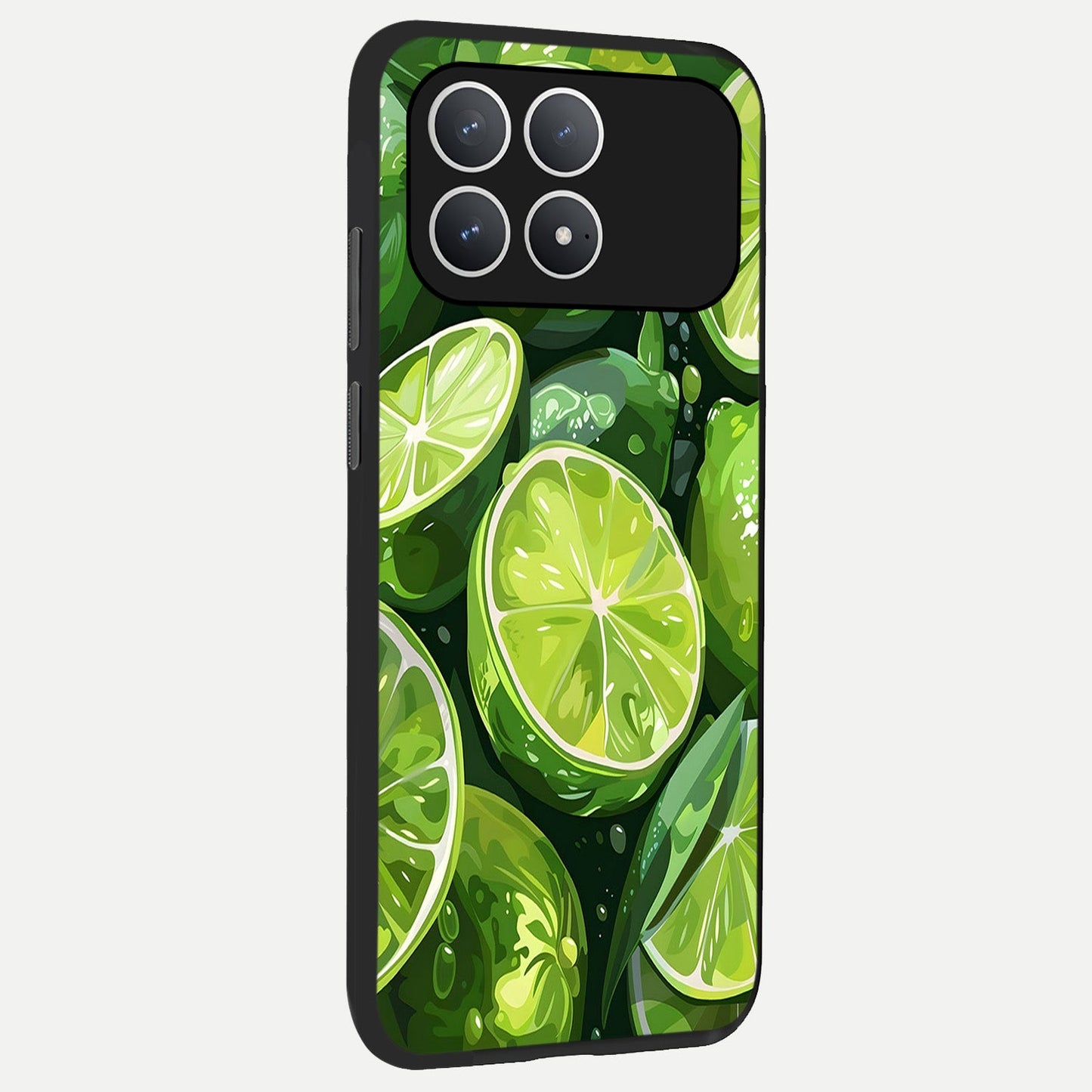  Green Kawasaki back cover For Poco F8 Pro slim fit glass case with vibrant aesthetic design
