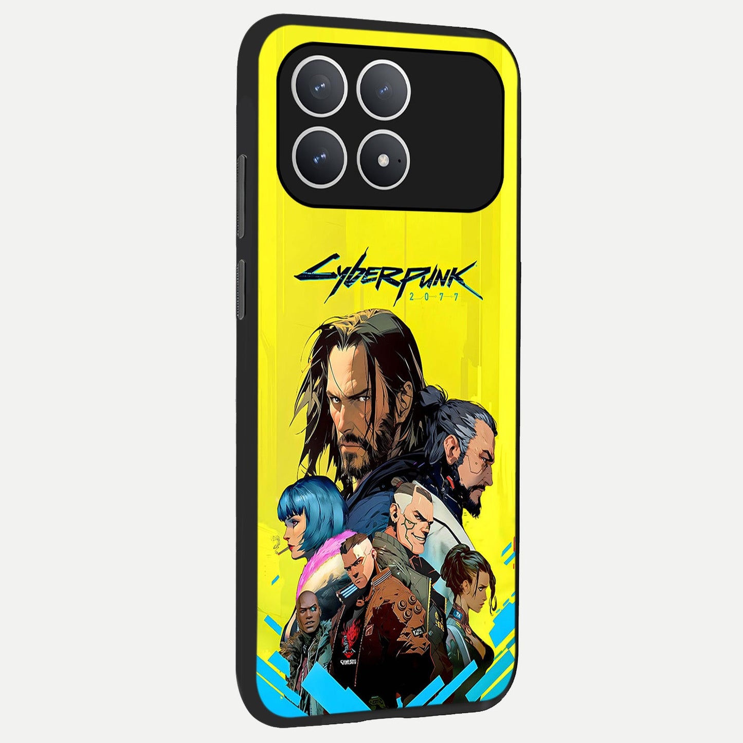  Neon Rebel Genesis back cover For Poco F8 Pro slim fit glass case with vibrant aesthetic design
