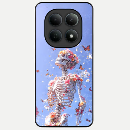  Bloom Beyond Bones Glass Case For Poco M8 back cover – full design glossy printed glass finish