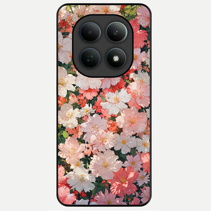  Blush Bloom Field Glass Case For Poco M8 back cover – full design glossy printed glass finish