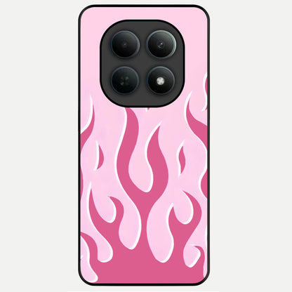  Blush Flame Energy Glass Case For Poco M8 back cover – full design glossy printed glass finish