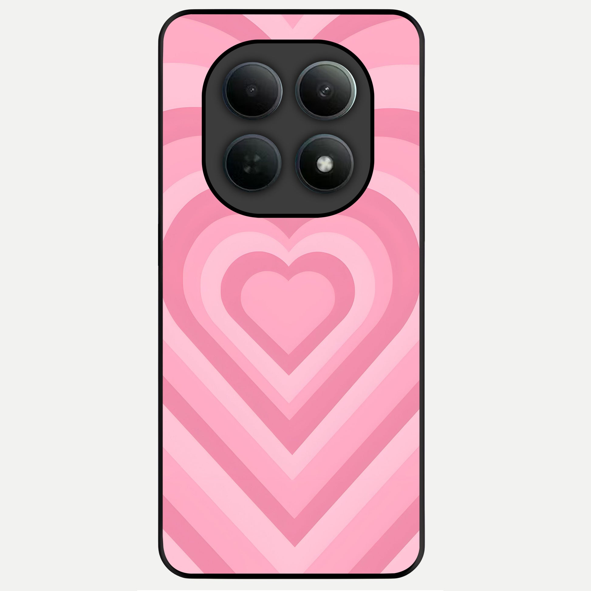  Blush Heart Waves Glass Case For Poco M8 back cover – full design glossy printed glass finish
