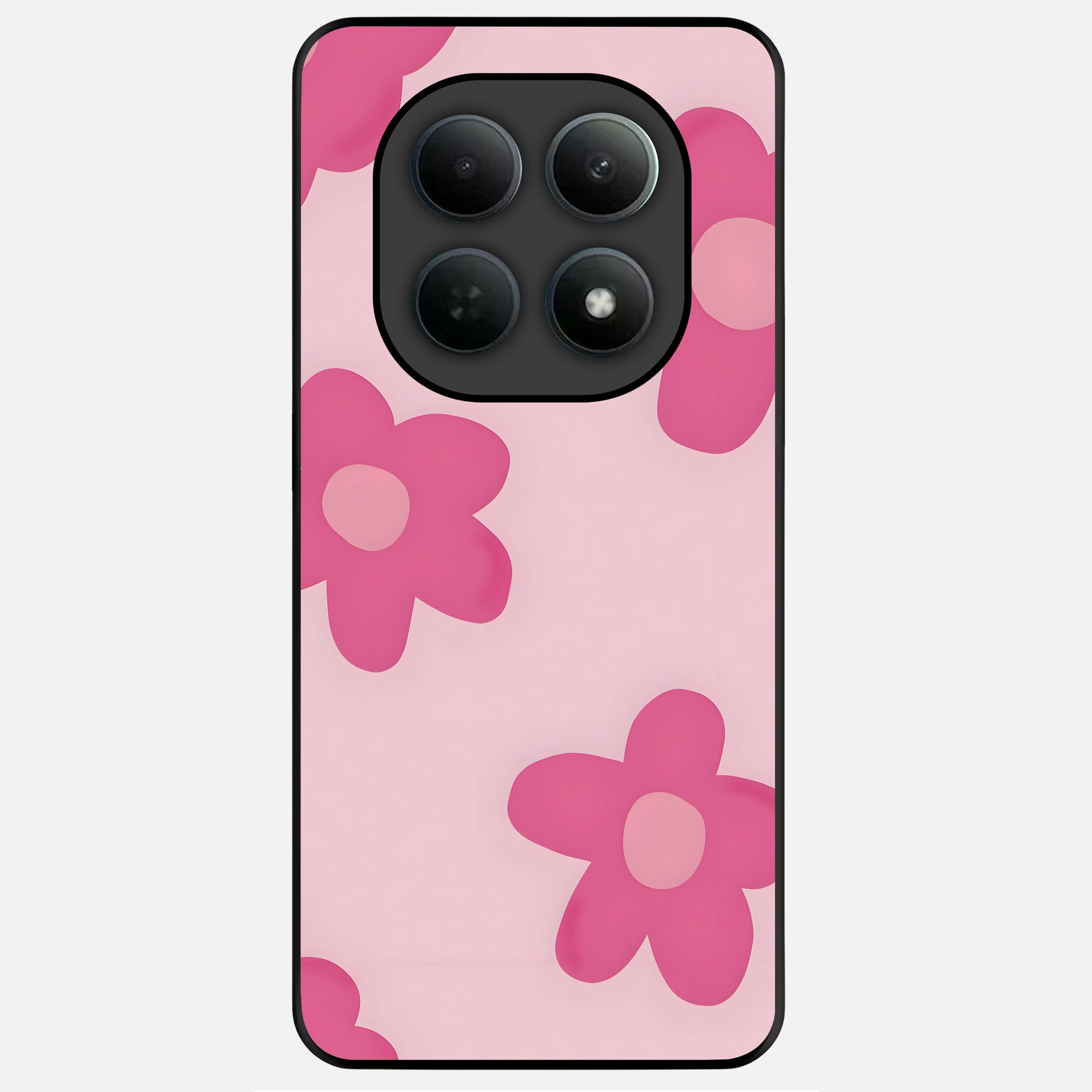  Candy Bloom Dreams Glass Case For Poco M8 back cover – full design glossy printed glass finish