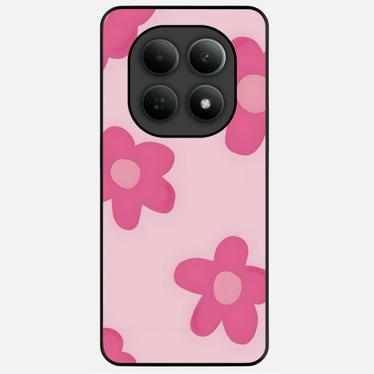  Candy Bloom Dreams Glass Case For Poco M8 back cover – full design glossy printed glass finish