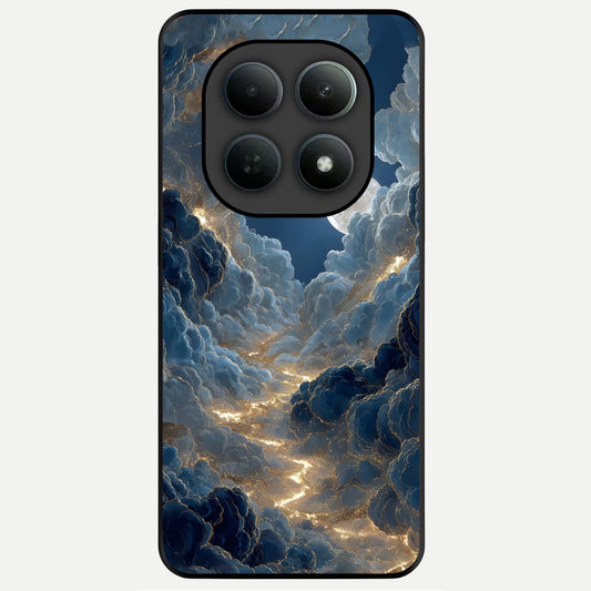  Celestial Cloud Road Glass Case For Poco M8 back cover – full design glossy printed glass finish