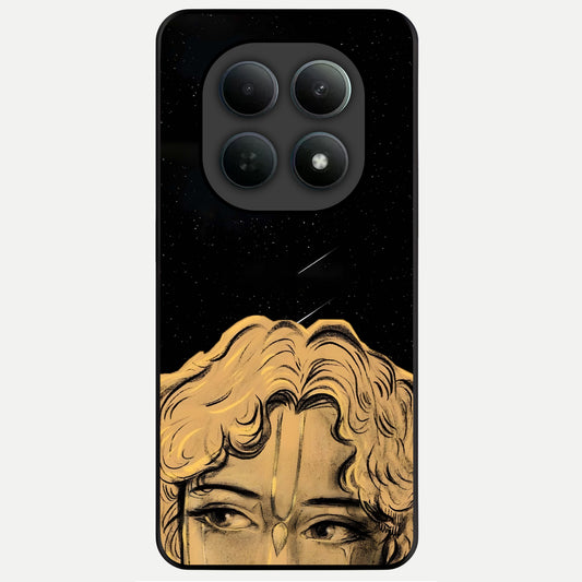  Celestial Gods Plan Glass Case For Poco M8 back cover – full design glossy printed glass finish