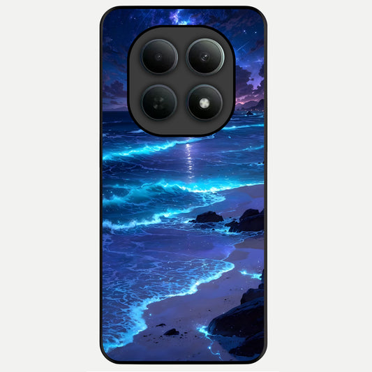  Classic Damn Look Glass Case For Poco M8 back cover – full design glossy printed glass finish